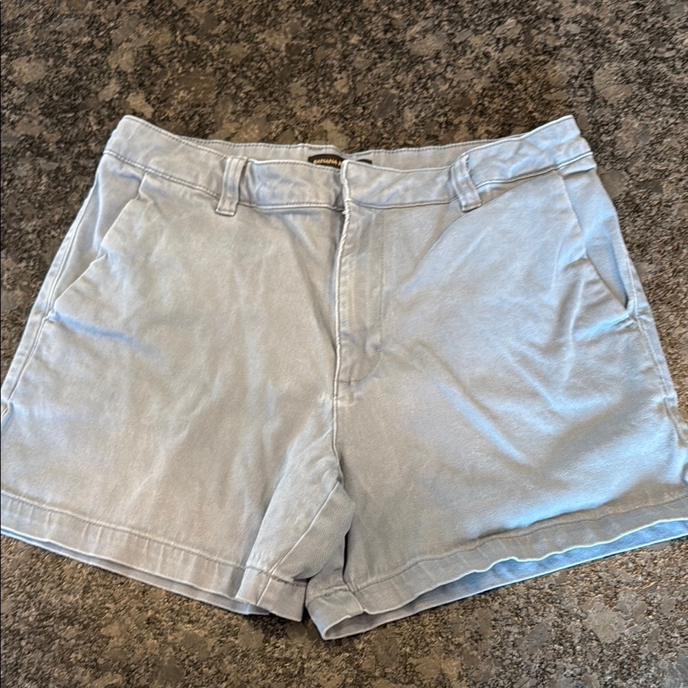 Banana Republic Blue Cotton Short Classic Fit